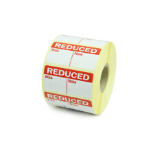 Label Metrics - Roll of 1000 'Reduced - was/Now' -