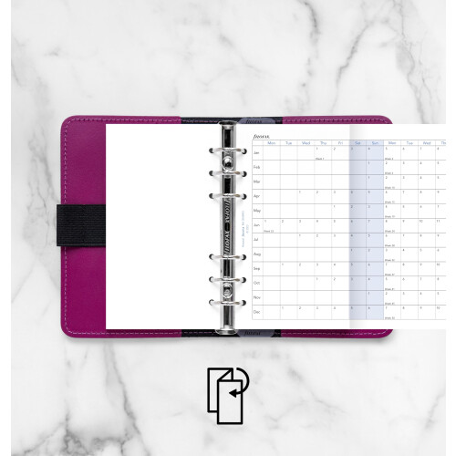 Filofax Personal Horizontal Year Planner 2026 2