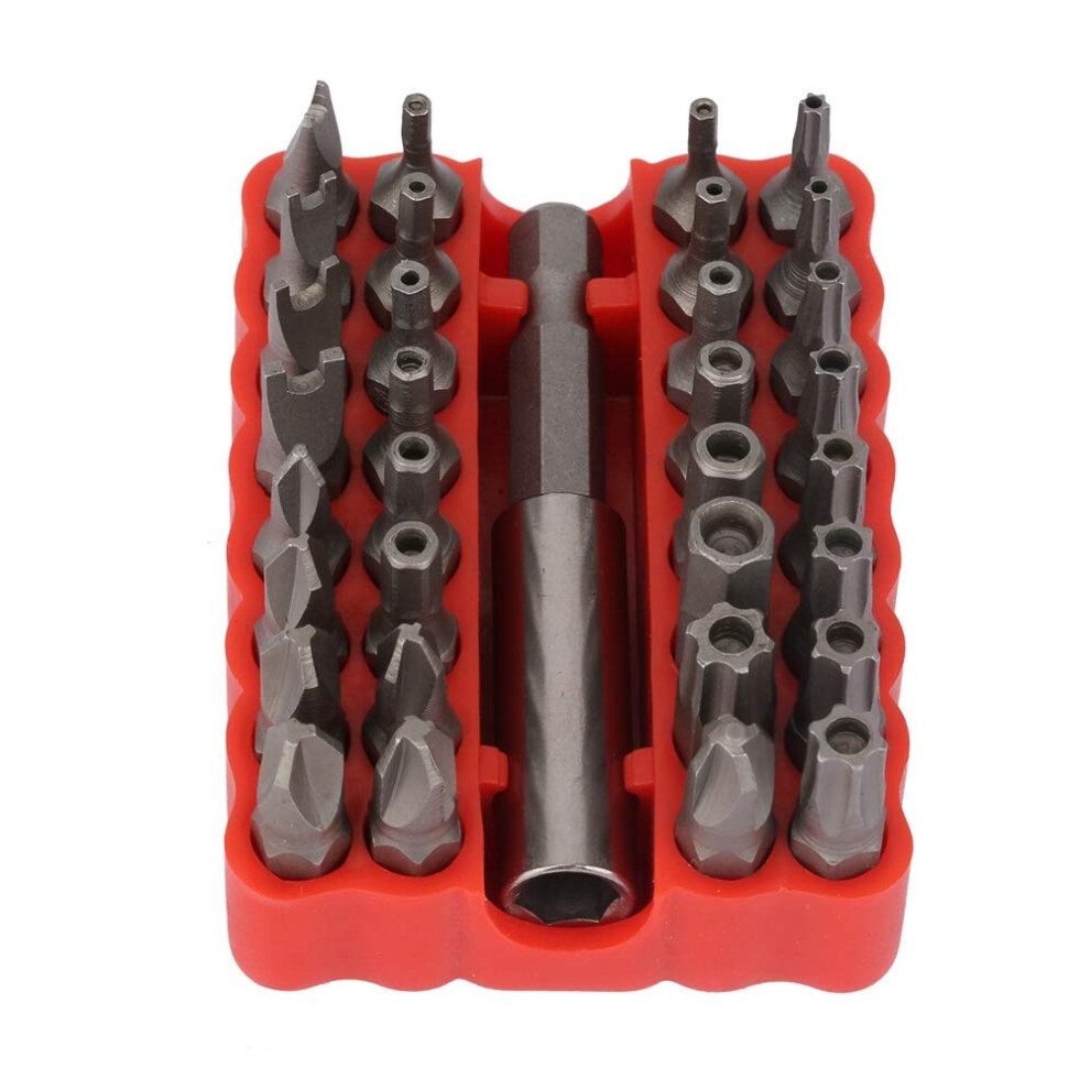 33 In Hollow Screwdriver Bit Kit With Extension Rod, Hex And Star S Bits For Hollow Bit Set 9347817419764