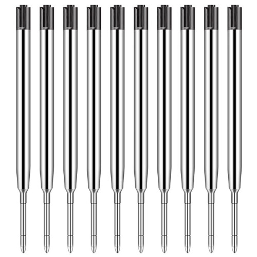 10 Pieces Pen Refills,Ballpoint Pen Refills,Replaceable Refill Compatible with Smooth