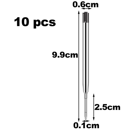 10 Pieces Pen Refills,Ballpoint Pen Refills,Replaceable Refill Compatible with Smooth 1