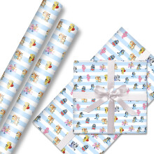 Wrapping Paper 5 Sheets of 50 cm x 70cm Birthday Gift Wrapping Paper Durable Surprise