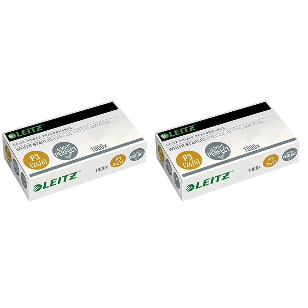 Leitz Power Performance P3 White Staples Pack Of 2000 55540000 60574282