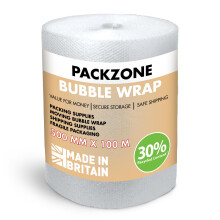PackZone Bubble Wrap 500mm x100m | Premium Quality