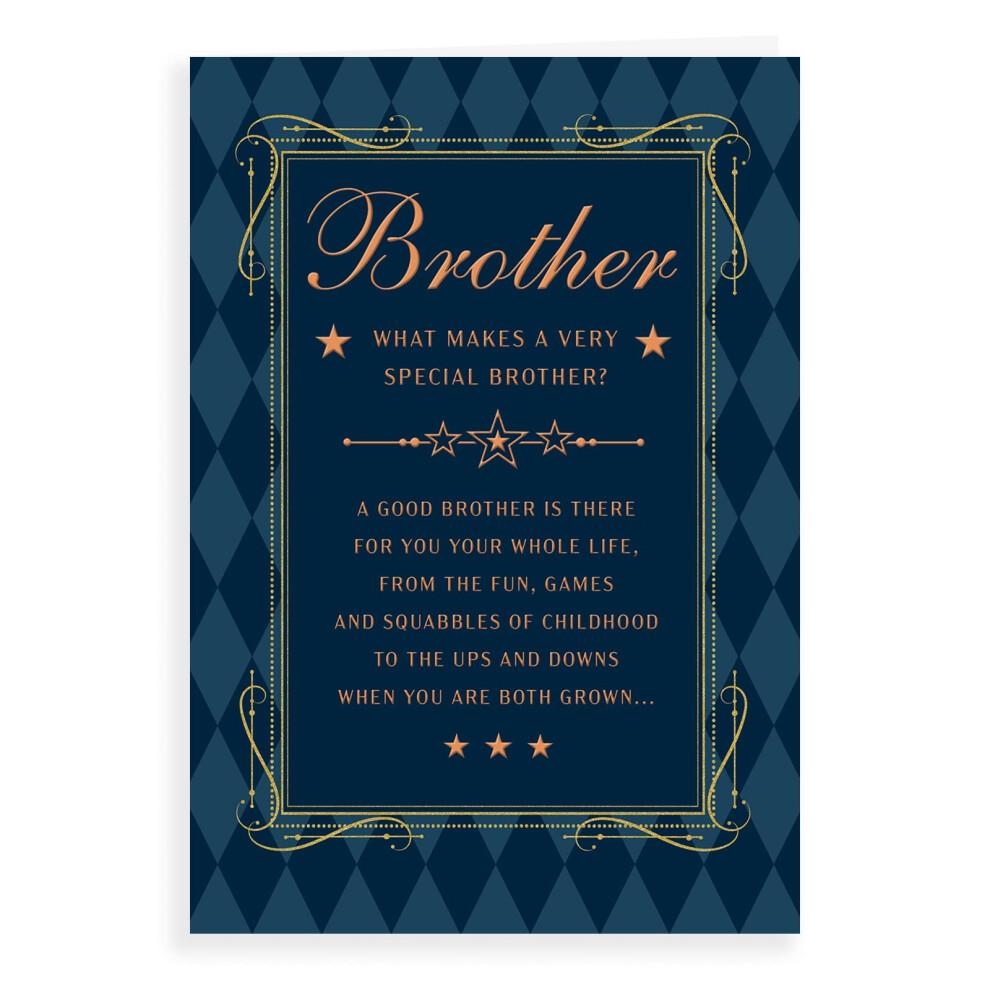 Pilot Regal Publishing Classic Birthday Card Brother - 9 X 6 Inches