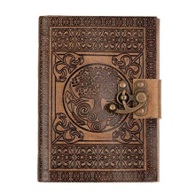 DreamKeeper Handmade Leather Diary – Celtic Travel Journals For Women and Men – Antiq