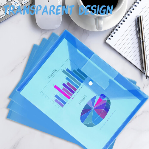 Plastic Wallets A4 Document Folders for Paperwork 1