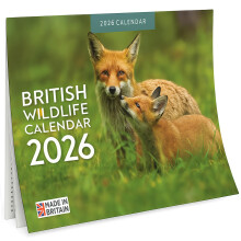British Wildlife Calendar 2026 – Wildlife & Nature Wall Calendar A4 Month-to-View – B