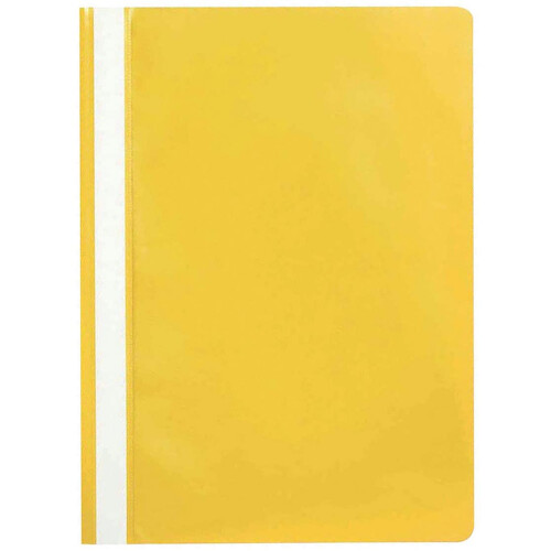 Q-Connect A4 Project Folder - Yellow, (Pack of 25), 1 2
