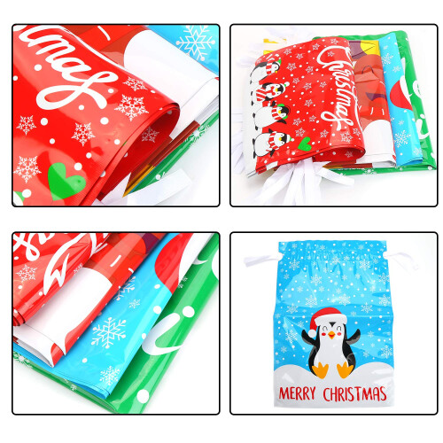 LOKIPA Christmas Drawstring Gift Bag,30 pcs Large 2