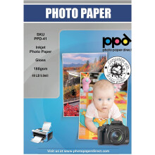 PPD 50 Sheets A3 Inkjet Premium Glossy Photo Paper 180gsm Instant Dry Water-Resistant