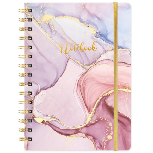 Pilot A5 Notebook - Artfan Notebook A5 Twin-Wire Binding, Elastic Closure, Premium Lined Pa