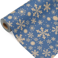 Blue Christmas Wrapping Paper Roll 43cm *12m,DXTXT