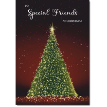doodlecards Special Friends Christmas Card Green C