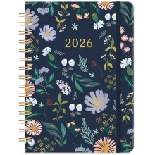 Kamaking 2026 Diary - A5 Diary 2026 Week to View, Jan.26 - Dec.26, Floral Hardcover (