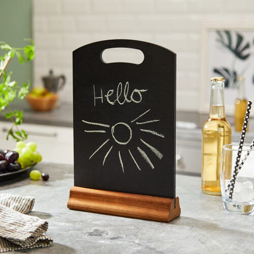 Chalkboards UK Handheld Table Top Blackboard with 1