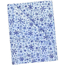 ADQUATOR 50 Sheets Blue Snowflake Tissue Paper,50 * 35cm Wrapping Paper for DIY Gift