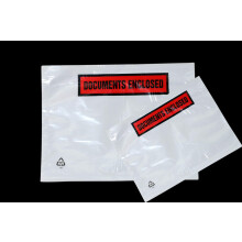 AKAR - Pack of 100 Strong A5 Printed Document Enclosed Wallets Envelopes Sips (A5 (Pr