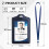 Teskyer 2 Pack Double Sided Clear Badge Holders - 5