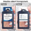 Teskyer 2 Pack Double Sided Clear Badge Holders - 2