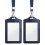 Teskyer 2 Pack Double Sided Clear Badge Holders - 1