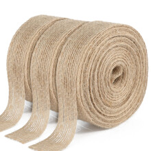G2PLUS 2CM Natural Hessian Ribbon, 30M Jute Burlap