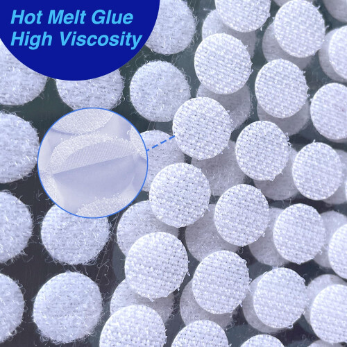 Self Adhesive Dots Sticky Back Hook Loop Dots No Residue Double Sided Sticky Dots for 2