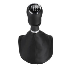 6 Speed Gear Shift Knob Leather Gaiter Boot Cover Shifter Lever Handle Stick for -Transporter T6 Caravelle 2015+