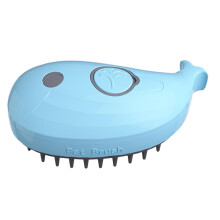 Cat 4 In 1 Detach With Water Spray Quiet Pet Grooming Comb Massage Tool Azul