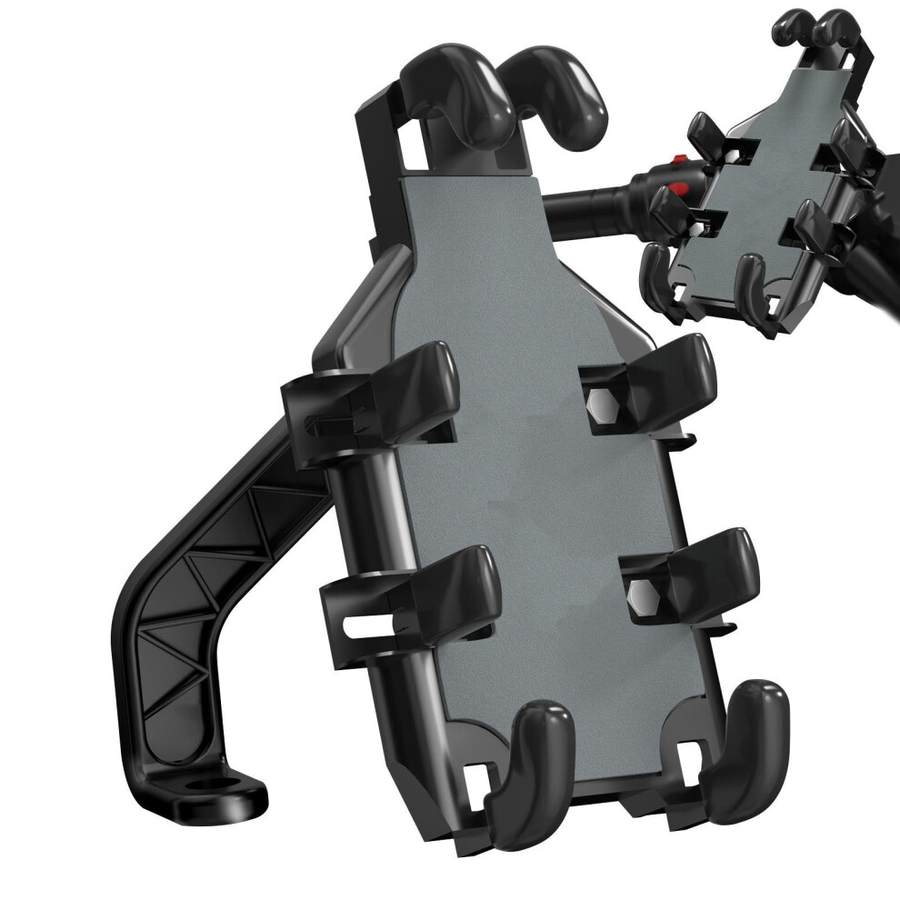 Bikes Handlebar Phone Mount - 360 Rotating Bracket For Electric Vehicles, Eight Claw Design For Navigation And Music 9199774991025