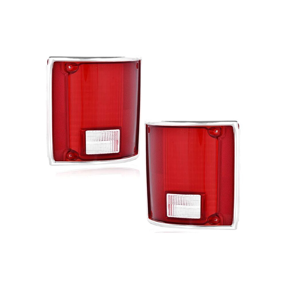 For Chevy C10 K20 Sierra 1973-91 1Pair Car Tail S Tail Lamps With Chrome Bezel Gm2801122, Gm2800122 Light 6133335018953