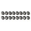 Durable 48PCS POM 3D Printer Pulley Set with Enhanced Stability 16