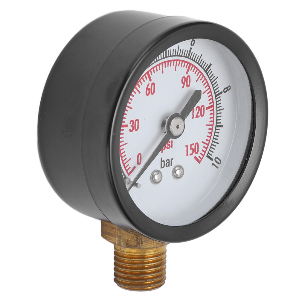 Pressure Gauge 0-10 Bar - Vertical Liquid Monitoring G1/4In Connection 7901375165628
