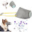 Muzzle for Small Dog Reusable Dog Mouth Cover Adjustable Muzzle Gray For Biting Chewing Licking Prevention 5