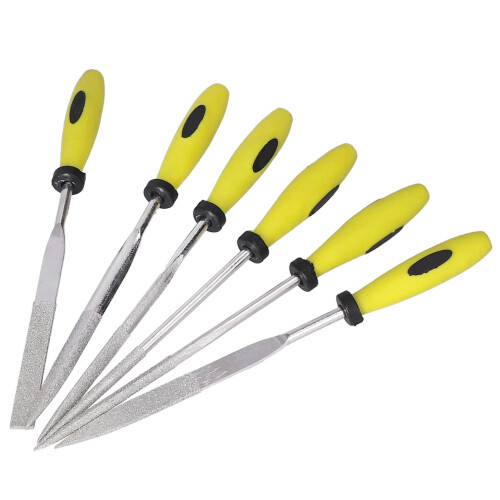 Nadelfeile-Set, Modellbau, flach, halbrund, 2