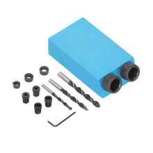 Kit de gabarit de perçage pour trous-poches, 14 pièces, 15, forets de 6 à 10 mm