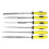 Nadelfeile-Set, Modellbau, flach, halbrund, 7