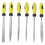 Nadelfeile-Set, Modellbau, flach, halbrund, 9