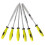 Nadelfeile-Set, Modellbau, flach, halbrund, 5