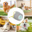 Dog Muzzle Reusable Respirator  Adjustable Air Filter Muzzle For Puppies  For Small Medium Large Dogs  Gray 2