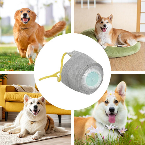 Dog Muzzle Reusable Respirator  Adjustable Air Filter Muzzle For Puppies  For Small Medium Large Dogs  Gray 1
