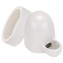 Chicken Water Feeder And Food Feeder Set, Ceramic Drinker, Large Round Feeding Bowl, For Hens Ducks And Chickens