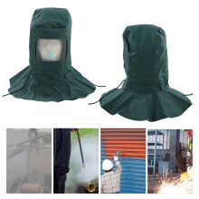 Capuche de sablage pour casque de sablage industriel, ajustement confortable, noir, taille unique