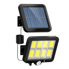 Lampada da Parete Solare A LED Divisa 3 Modalità Lampade con Sensore di Movimento Impermeabile Illuminazione Stradale da Giardino Lampada Solare per