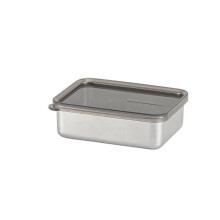 Récipient de Stockage des Aliments Boîte de Rangement de Cuisine en Acier Inoxydable avec Couvercle Étanche Accessoires de Cuisine 400ML