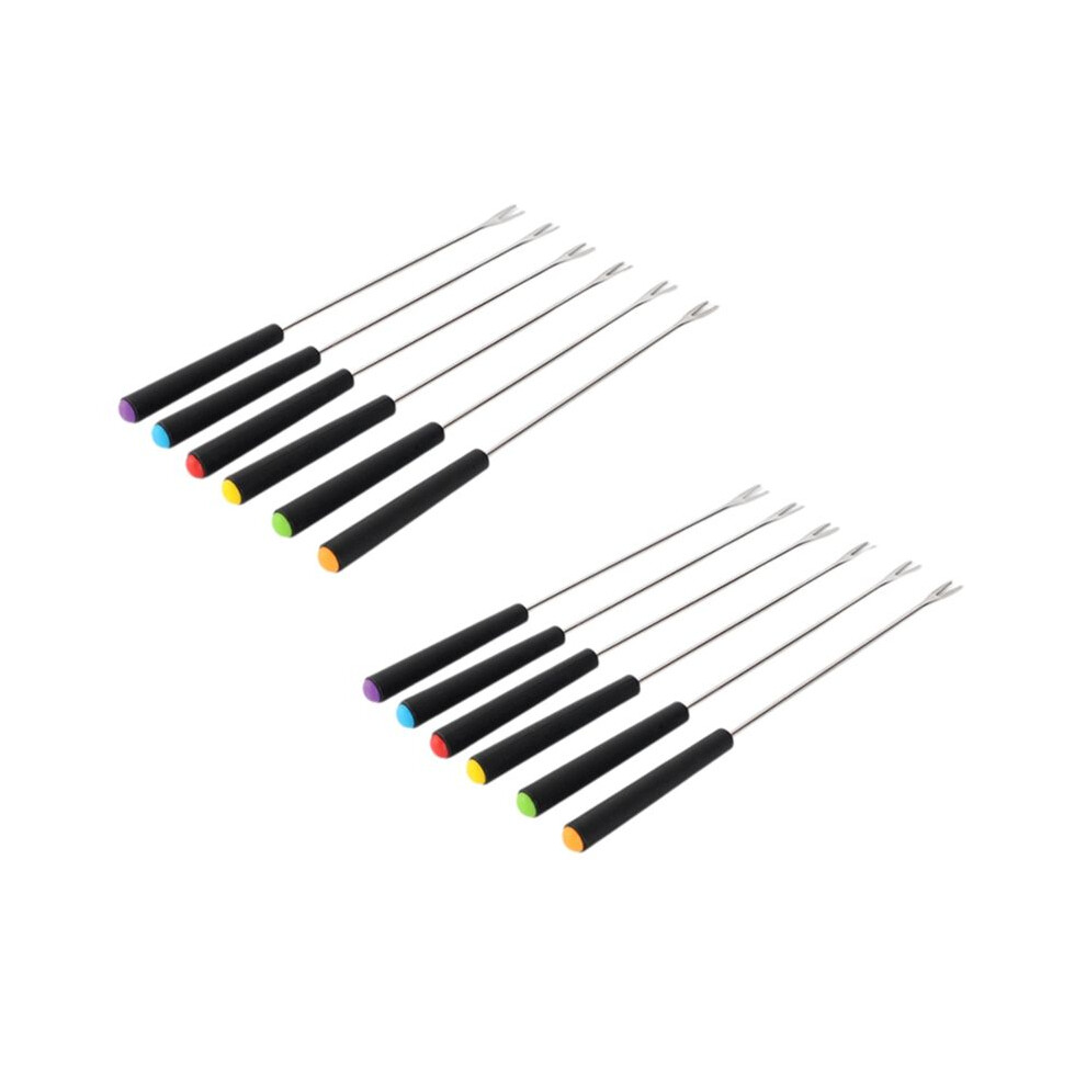 Brochettes de Barbecue avec Poignée, Fourchette à Gril pour Barbecue, Ustensiles de Cuisine de Camping, Cuisson au Feu de Camp, Réchaud de Camping,