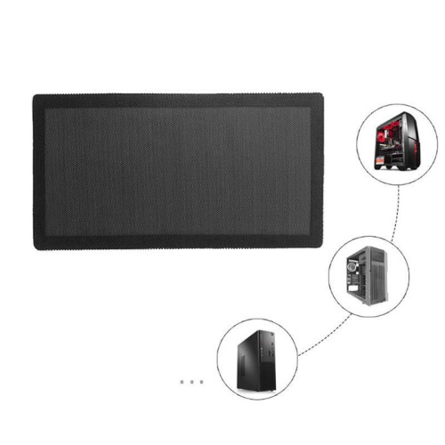 Computer Case Magnetic Dust Filter Mesh PC Case Cooling Fan Computer Guard Cover Horn Net 12 X 36CM 2