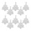 20Pièces Pendentifs Chat Acier Sapin Noël 3