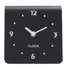 Reloj Sencillo Retro para Decoración de Sala de Estar, Reloj de Escritorio Silencioso, Reloj Decorativo Negro