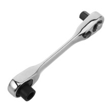 Mini Ratchet Wrench Reversible Hex Socket, Compact Ratcheting Tool For Automotive And Household Repairs, Portable Design